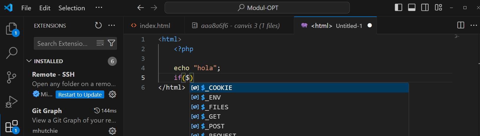 Funcions Avançades VSCode