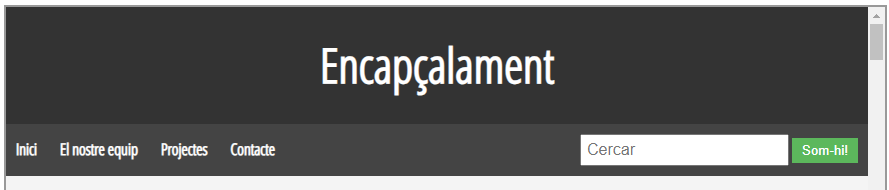 HTML navegació amb CSS